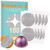 CAPMESSO Aluminum Foil Lids for Reusing All Nespresso Vertuo Pods (100pcs)