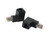 CERRXIAN 90 Degree Ethernet LAN RJ45 Male to Female, Right Angle Network Cat5 / Cat5e / Cat6 Extender Adapter(2-Pack) Black,(Up Angle)