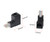 CERRXIAN 90 Degree Ethernet LAN RJ45 Male to Female, Right Angle Network Cat5 / Cat5e / Cat6 Extender Adapter(2-Pack) Black,(Up Angle)