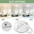 hykolity 12 Inch Selectable CCT LED Round Flat Panel Light,24W,2400LM