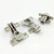 LIKERAINY 95Deg Full Overlay Face Frame Hinge 35mm with Hydraulic Damper for Cabinet Door Compact Soft Closing Short Mini Hinges for Cabinet Cupboard Wardrobe Pack of 4