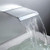 AZOS Waterfall Bath Spout Wall Mount Tub Filler Brass Waterfall Bathtub Spout Adapter High Flow Tub Shower Faucet Sprayer Attachment, Chrome Finish