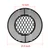 Hongso 8835 21.5 Inch Non-Stick Polished Porcelain Coated Grill Grates for Weber 22 Inch Original Kettle Premium Charcoal Grill, 22" Weber Performer Premium, Deluxe Charcoal Grill, 22" Smokers