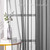 NICETOWN 45 Inch Sheer Curtains - Grommet Top Window Treatment Voile Panels for Bedroom & Kitchen & Loft (54" Wide, Dark Grey, Set of 2)