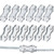 Maitys Poly Rope Connector Wires Splicer Galvanized Steel Connector for Electric Fences (12)