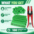 Cattle Ear Tags 001-100 Numbered Plastic with Applicator Pliers (Green)