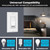BESTTEN 2 Pack Dimmer Light Switch, Single Pole or 3 Way, UL Listed, White