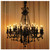 6-Pack E14 4W C35 Dimmable LED Candelabra Bulb,CA10 40 Watt Equivalent 2200K Warm White 600Lumen Edison Candle Flame Shape Bent Tip Light Bulb,Amber Glass Globe Cover, CRI 90+