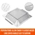 3 Pack Grill Baskets for Outdoor Grill, Heavy Duty Stainless Veggie Pan Set