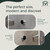 EVI Herrajes | Wall Door Stop | 1.37x0.7 | Stainless Steel Solid Body | Adhesive + Screw-in | Anti Shock Door Handles | Design and Functionality | I-254/35-AM