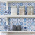 Timeet 17.7" x 78.7" Peel and Stick Wallpaper, Glossy Blue Mediterranean