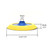 Superior Pads and Abrasives RSP64 8 Inch- 5/8 Inch-11 UNC PSA Adhesive Polisher Pad