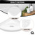Questech 5" Shower Soap Dish Shelf for Inside Shower, Lugged for New Construction, Bath Organizer for Tiled Walls, Corner Soap Holder, Metro Lugged, Bright White Polished