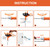 Drain Auger, Clog Remover with Drill Adapter, 25 Feet Flexible Plumbing Snake Use Manually or Powered for Kitchen, Bathroom and Shower Sink, Comes with Gloves (orange)
