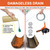 Drain Auger, Clog Remover with Drill Adapter, 25 Feet Flexible Plumbing Snake Use Manually or Powered for Kitchen, Bathroom and Shower Sink, Comes with Gloves (orange)