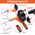 Drain Auger, Clog Remover with Drill Adapter, 25 Feet Flexible Plumbing Snake Use Manually or Powered for Kitchen, Bathroom and Shower Sink, Comes with Gloves (orange)