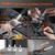 NEWACALOX Hot Air Rework Station 500°C Soldering Station with Hot Air Gun, Airflow Adjustable, Desoldering Station for BGA IC, SOIC CHIP, QFP, PLCC, etc.