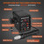 NEWACALOX Hot Air Rework Station 500°C Soldering Station with Hot Air Gun, Airflow Adjustable, Desoldering Station for BGA IC, SOIC CHIP, QFP, PLCC, etc.