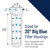Pentair Pentek DGD-5005-20 Big Blue Water Filter, 20-Inch Whole House Sediment Filter Cartridge Replacement, Dual-Gradient Density Spun Polypropylene, 20" x 4.5", 5 Micron, Pack of 1, White