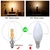 LiteHistory B10 E12 Led Bulb,Light Bulbs 60 watt Soft White,Dimmable,2700K