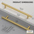 Goldenwarm 30 Pack 7-9/16" Gold Cabinet Handles Brushed Gold Cabinet Pulls