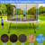 25" Multi-Purpose Shed Anchor Kit, Mobile Home Anchors with Upgraded Wider Spiral Blades, Earth Anchors Swing Set Anchors High Wind Heavy Duty for Shed, Trampoline, Camping Tents, Swing Set