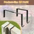 FIZZBOP Adjustable Outdoor Light Hooks, 10pcs No Drill Metal Hangers for 3.2-6.1 Inch Concrete Wall Cinder Block Fences Brick Walls Hangers Outside Hanging Rope Lights Cable Cord Holders Organizer