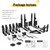 ULTDIYER Fence Gate Kit Gate Hardware with Gate Latch for Wooden Fence, Heavy Duty Anti Sag Gate Corner Brace Bracket (2 Set)