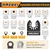 AMZWEI 6PCS Hook Knife Oscillating Multi Tool Blade