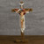 BC Catholic Holy Trinity Standing Cross, 12.5"H Crucifix table Cross, Jesus Christ Inspirtional Home Décor, Religious Gift, Christian Decoration for Home Church Office, Renaissance Sculpture Hand Painted by Buildclassic