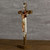 BC Catholic Holy Trinity Standing Cross, 12.5"H Crucifix table Cross, Jesus Christ Inspirtional Home Décor, Religious Gift, Christian Decoration for Home Church Office, Renaissance Sculpture Hand Painted by Buildclassic