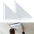 Copkim 2 Pack Aluminum Ac Vent Deflector (Triangle) for 12'' x 12'' Ceiling