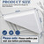 Copkim 2 Pack Aluminum Ac Vent Deflector (Triangle) for 12'' x 12'' Ceiling
