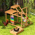 Kecreque Wood Chicken Roosting Bars with Swing Xylophone for Coop