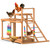 Kecreque Wood Chicken Roosting Bars with Swing Xylophone for Coop
