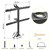 Pilida Upgraded Utility Trailer Tool Rack, 8-Hole Shovel and Rake Holder with Rubber Grommets & Brackets, Heavy-Duty Lawn Equipment Organizer for Truck and Open Trailers, Black
