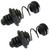 2pcs Trunk Deck Spring Support with Rubber Shock absorbers Fit for Ford Mustang 2005-2009 Replace#6R3Z-6343128-A