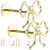 2 PCS Bow Curtain Holdbacks, Golden Metal Bow Curtain Block for Drapes, Wall Mounted Bow Curtain Tiebacks, Decorative Curtain Holders for Living Room Bedroom Office Home Window
