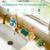 Water Absorbing Stone Tray, 3PCS Stone Sink Tray, Diatomite Coasters, White