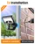 LIFENGSOLER Magnetic Solar Lights Outdoor with Motion, 92LEDs 600 LM Bright Solar Fence Lights, IP65 Waterproof Security Lights with Strong Magnets for Deck, Patio, RV (2Pack)