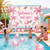 Realspring 12 Pcs Inflatable Pastel Beach Balls,Pink and White,10 Inch