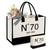 KDBDSYZB 70th Birthday Gifts for Women Canvas Tote Bag, Unique 70 Year Old Birthday Gifts for Wife Mom Sister Aunt Friends Her, 1956 Beach Bag and Cosmetic Bag