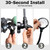 2PCS Mobility Scooter Rear View Mirrors, Adjustable 360° Rotating Electric Scooter Rear View Mirrors for Elderly,Universal Fit Wheelchair Accessories(Remove Protective Film Before Use）