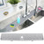 30 Inch Kitchen Sink Splash Guard, Large Size Faucet Mat for Kitchen Sink, Longer Silicone Faucet Handle Drip Catcher Tray for Kitchen Countertop, Bathroom, Farmhouse