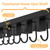 SSNEWOG Floating Shelf Organizer Compatible with Tonal Accessories,16.9x6Home Gym Weight wall Storage Equipment Hanger, Metal Rack Holder Wall Mount with 5 T-Lock Brackets & Hooks Hanger (Black)