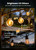 Brightown 108FT 52LED Solar String Lights Outdoor with Remote & USB Port