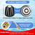 FOSUNKER 2-Piece Matte Black Shower Knob Replacement Kit for Price Pfister Verve Tub Shower Faucet, Hot/Cold Faucet Handle Remodel Trim Kit,for 12 Tooth 9.5mm Valve stem (2 Piece)