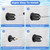 FOSUNKER 2-Piece Matte Black Shower Knob Replacement Kit for Price Pfister Verve Tub Shower Faucet, Hot/Cold Faucet Handle Remodel Trim Kit,for 12 Tooth 9.5mm Valve stem (2 Piece)