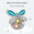 Dragonfly Garden Decor with Solar Cracked Glass Wings & Flower Lights