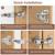 Gugxiom 4 Pack 180 Degree Soft Close Cabinet Hinges, Kitchen Full Overlay Cabinet Hinges for Lazy Susan Corner, Frameless Cabinet Doors, Folding Doors (4)
